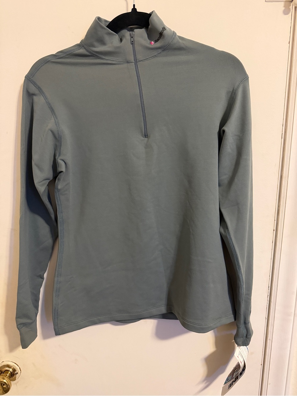 RaceReady Cool Max Lining Dry-line Fabric Quarter-Zip Pullover in Blue Size S